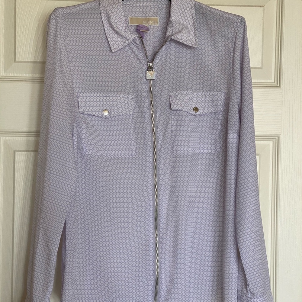 Michael Kors Zip Up Blouse